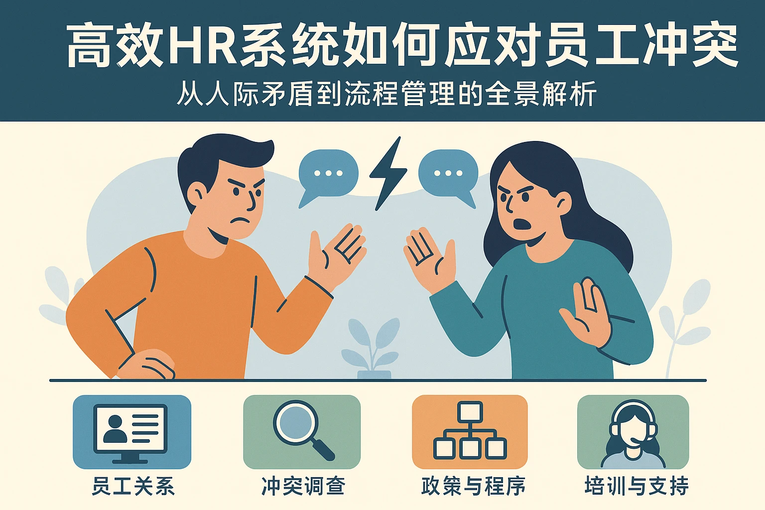 高效HR系统如何应对员工冲突——从人际矛盾到流程管理的全景解析