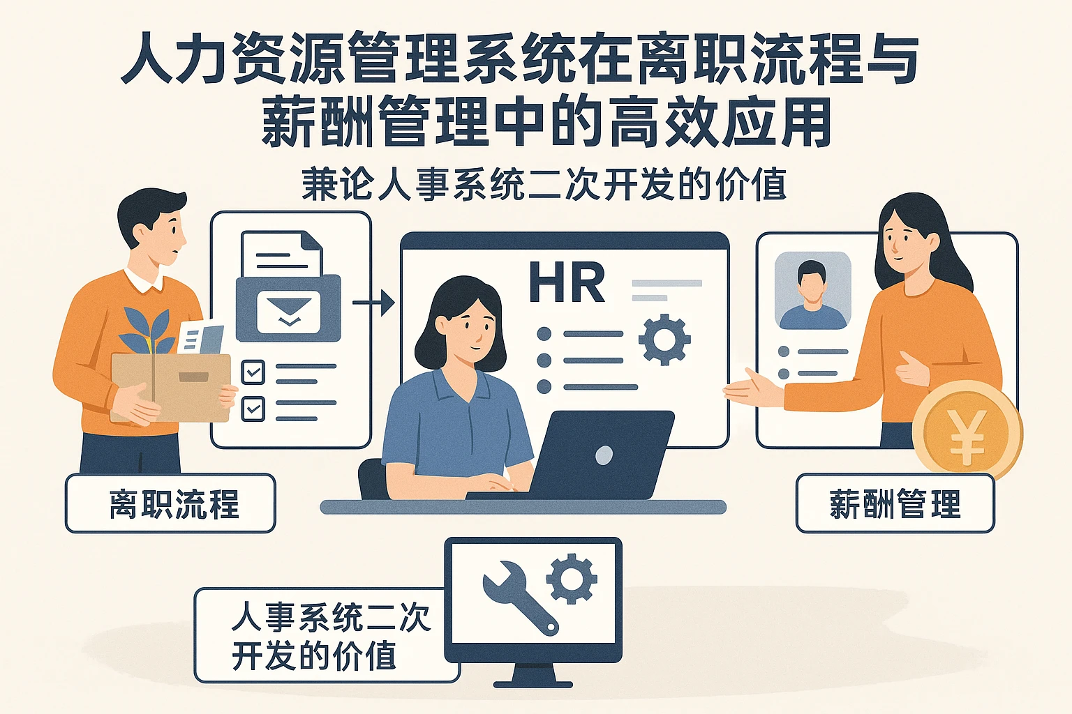 人力资源管理系统在离职流程与薪酬管理中的高效应用——兼论人事系统二次开发的价值