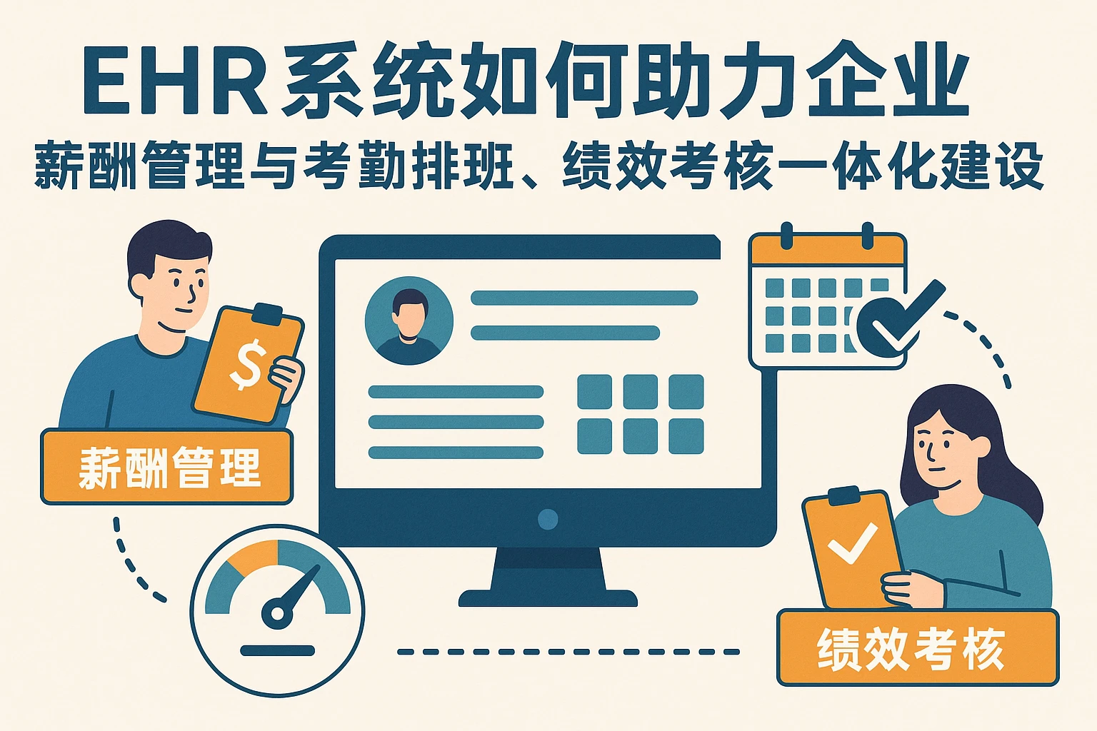 EHR系统如何助力企业薪酬管理与考勤排班、绩效考核一体化建设