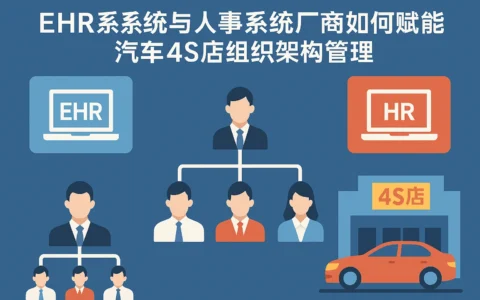 EHR系统与人事系统厂商如何赋能汽车4S店组织架构管理