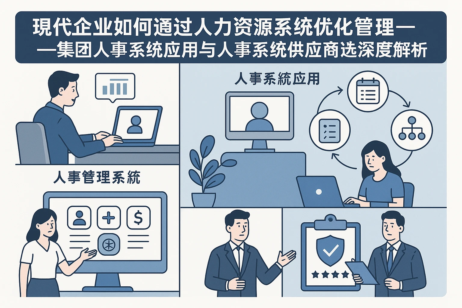 现代企业如何通过人力资源系统优化管理——集团人事系统应用与人事系统供应商选择深度解析