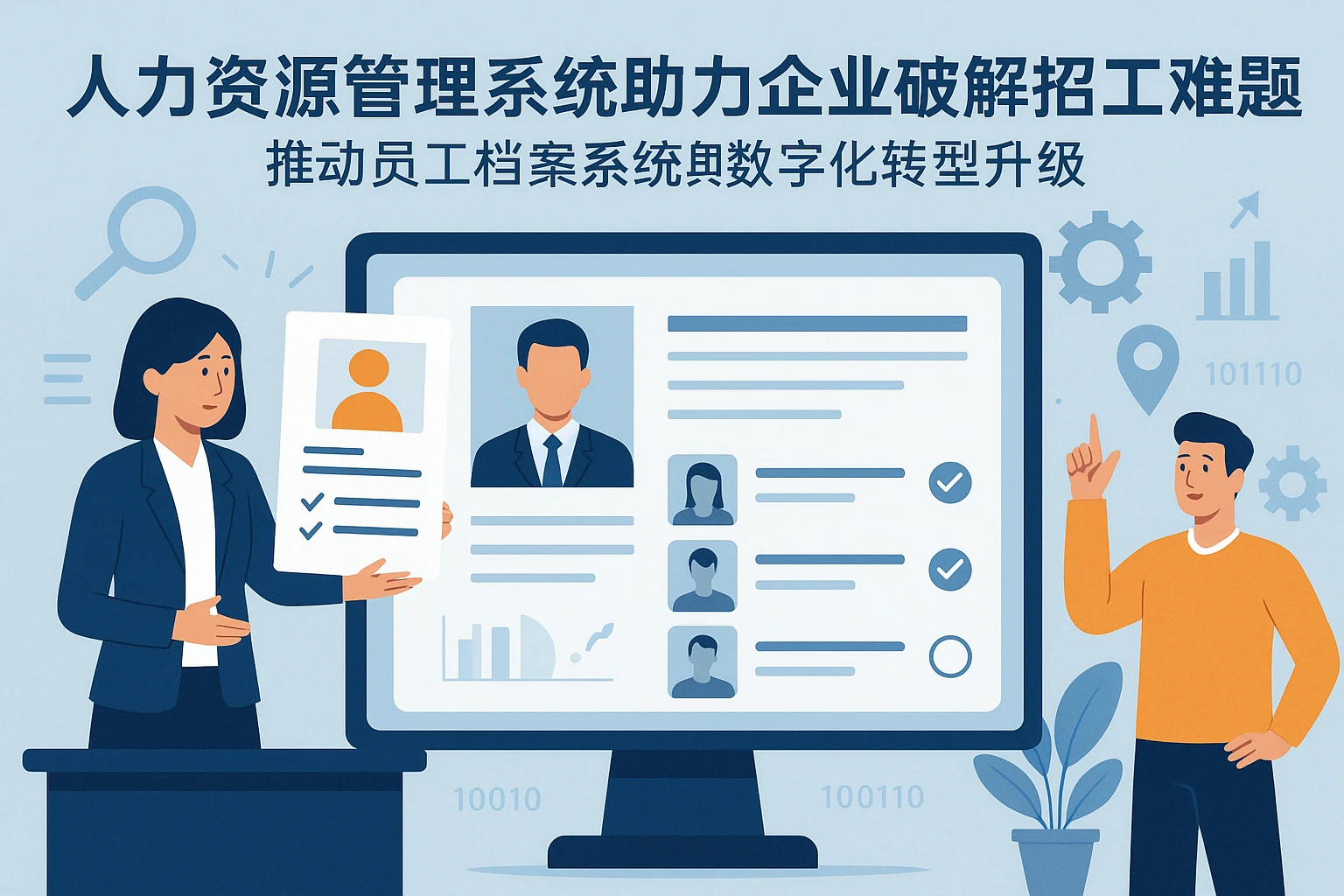 人力资源管理系统助力企业破解招工难题——推动员工档案系统与数字化转型升级