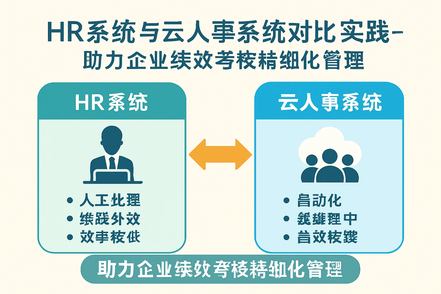 HR系统与云人事系统对比实践——助力企业绩效考核精细化管理