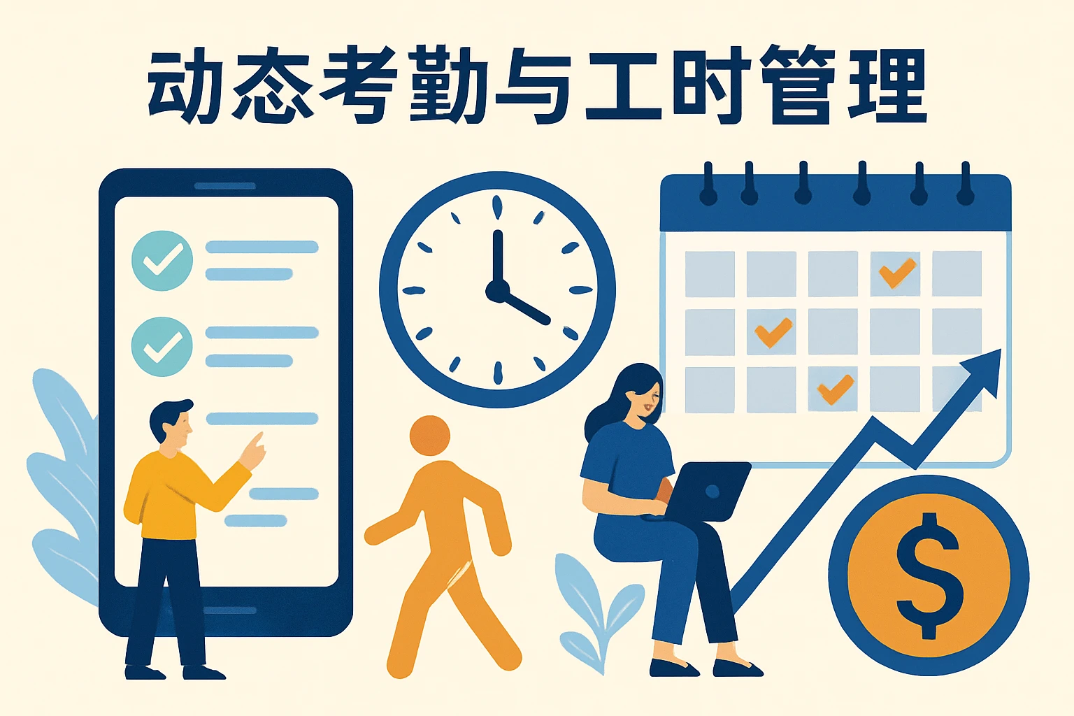 动态考勤与工时管理