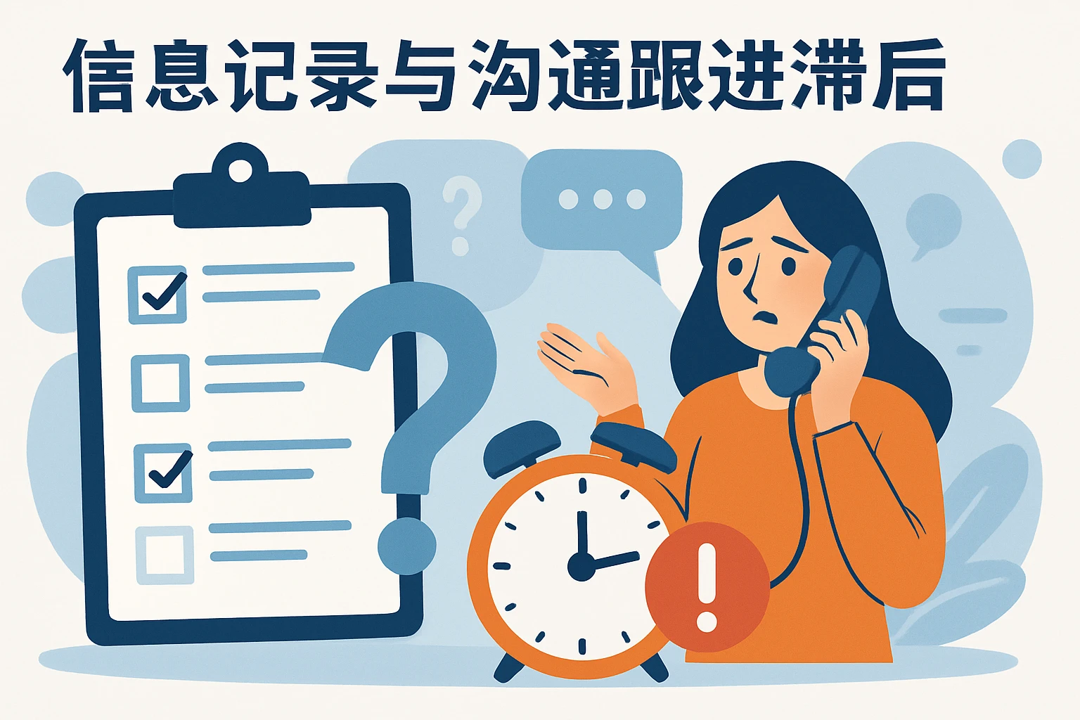 信息记录与沟通跟进滞后