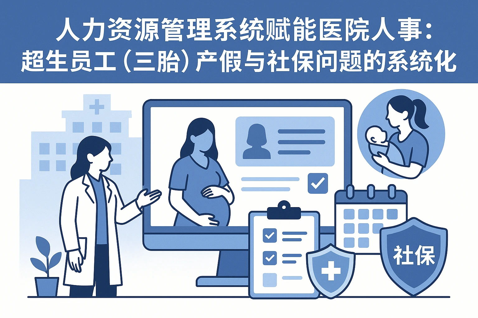 人力资源管理系统赋能医院人事：关于超生员工（三胎）产假与社保问题的系统化解决