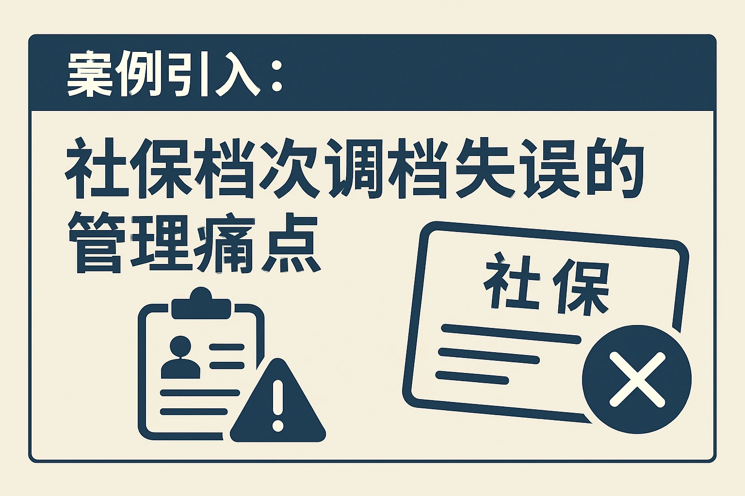 案例引入：社保档次调档失误的管理痛点