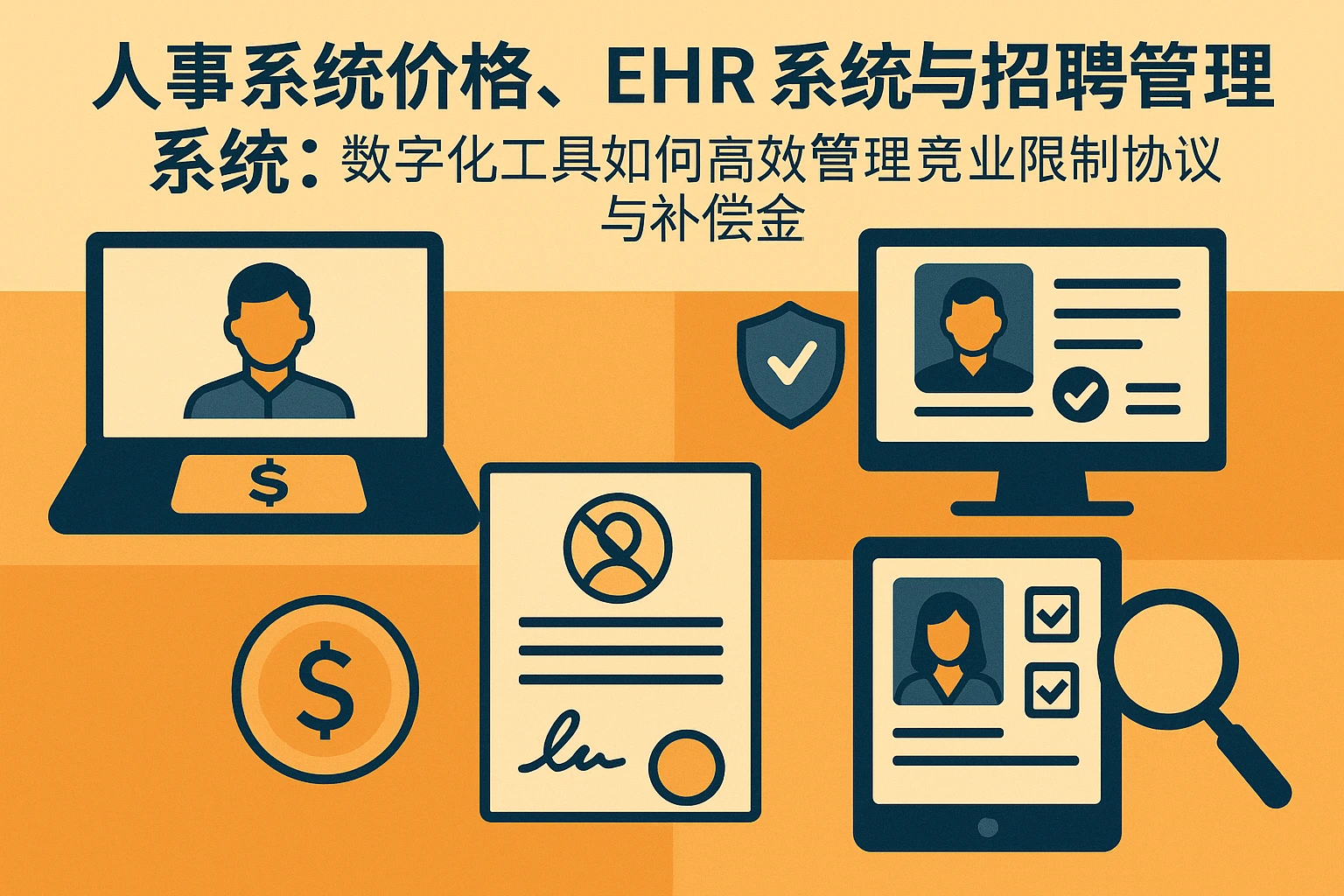 人事系统价格、EHR系统与招聘管理系统：数字化工具如何高效管理竞业限制协议与补偿金
