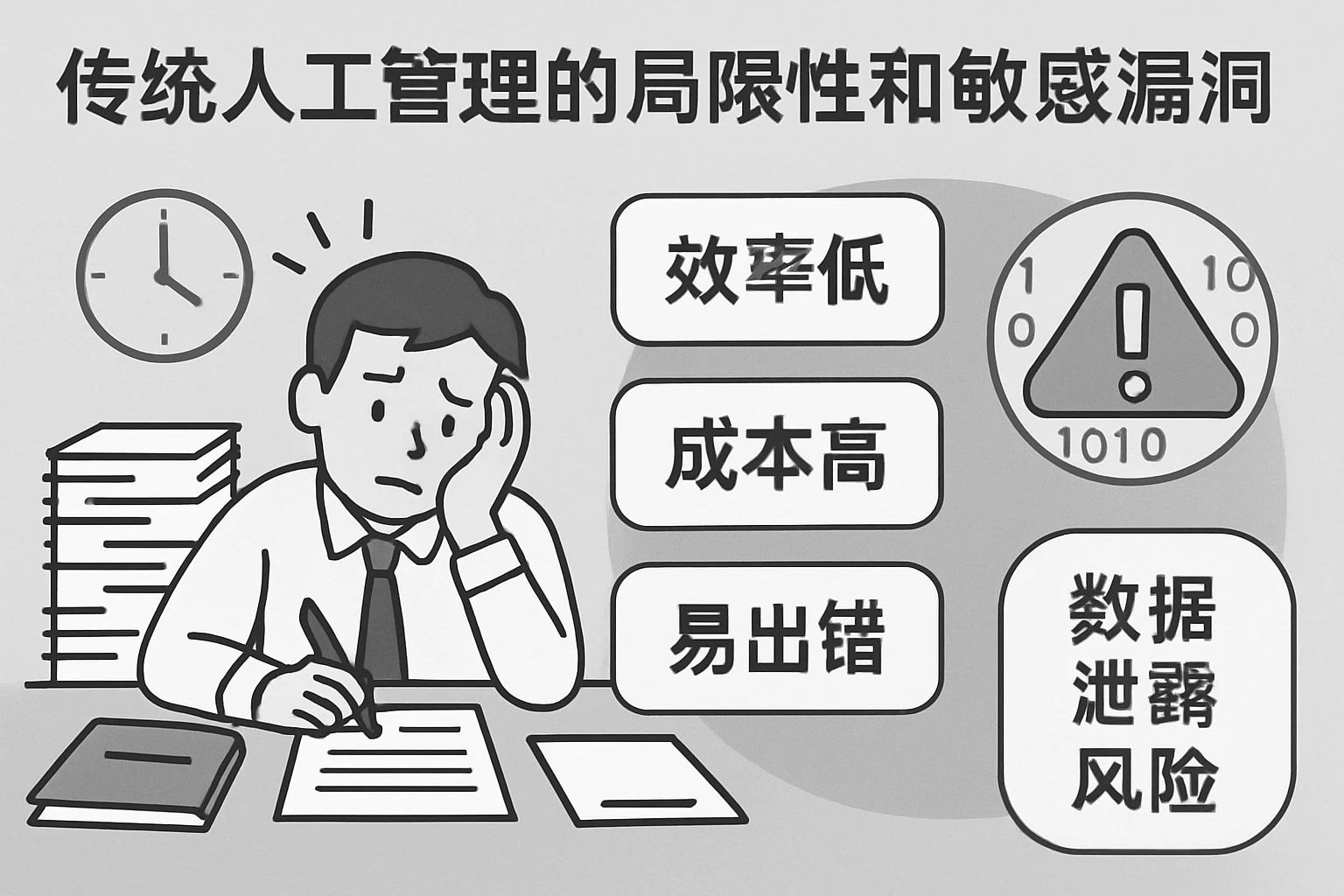 2.2 传统人工管理的局限性和敏感漏洞