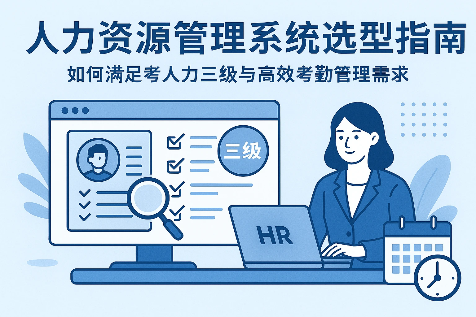 人力资源管理系统选型指南:如何满足考人力三级与高效考勤管理需求
