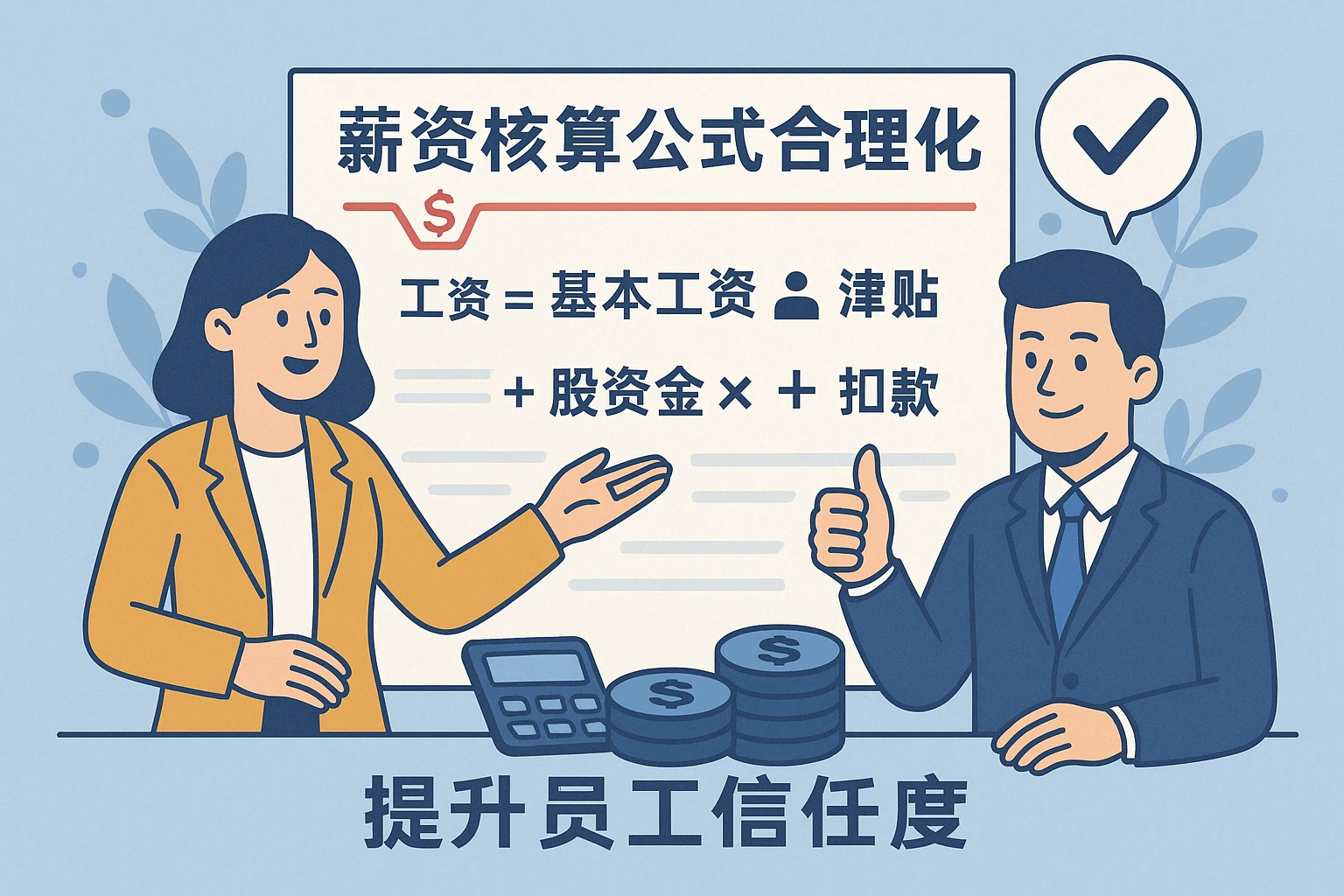 薪资核算公式合理化，提升员工信任度