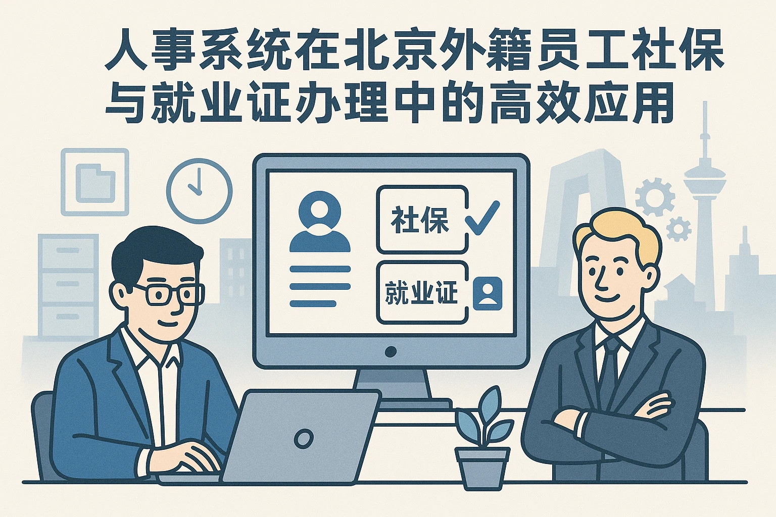 人事系统在北京外籍员工社保与就业证办理中的高效应用