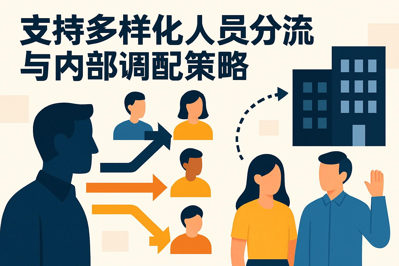 支持多样化人员分流与内部调配策略