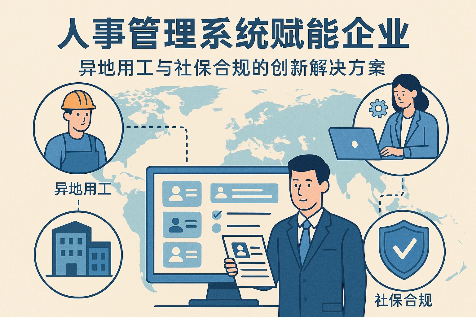 人事管理系统赋能企业：异地用工与社保合规的创新解决方案