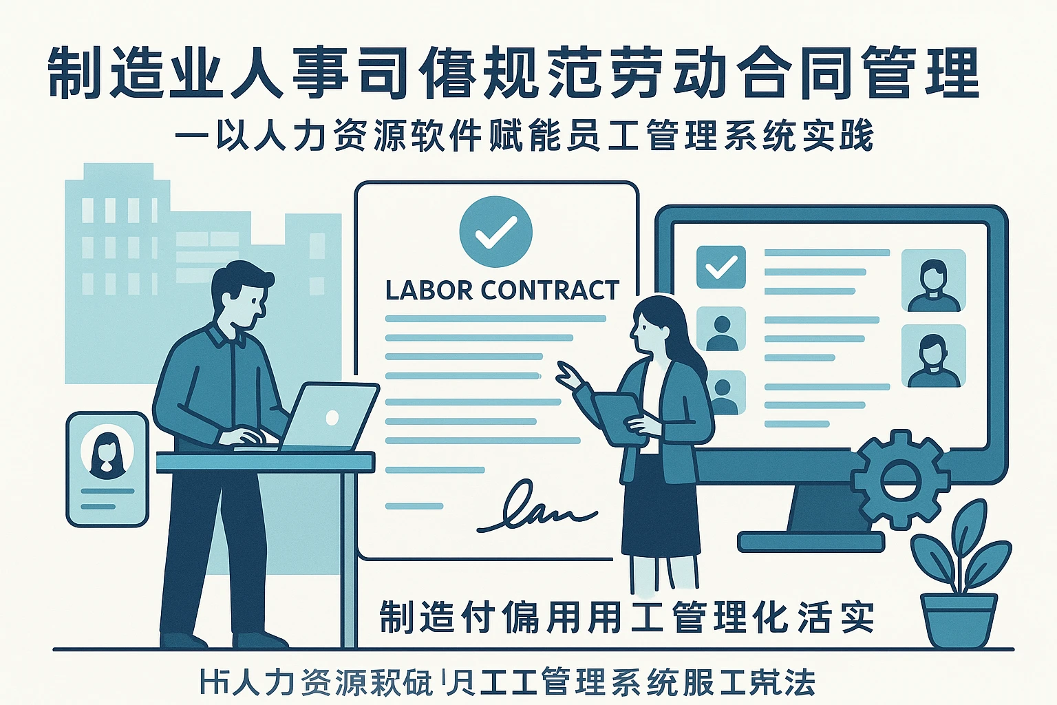 制造业人事系统助力规范劳动合同管理——以人力资源软件赋能员工管理系统实践