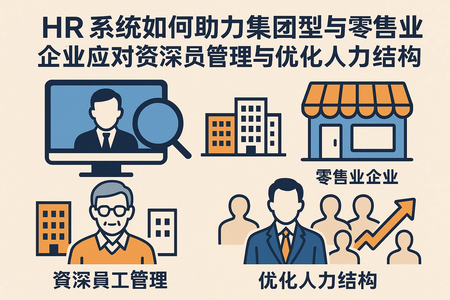 HR系统如何助力集团型与零售业企业应对资深员工管理与优化人力结构
