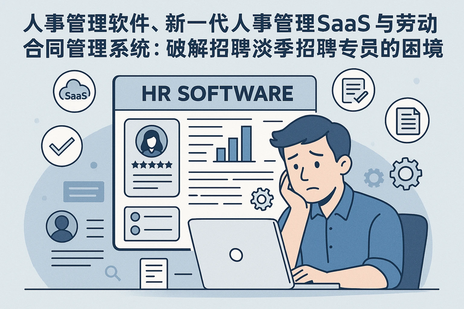 人事管理软件、新一代人事管理SaaS与劳动合同管理系统：破解招聘淡季招聘专员的困境