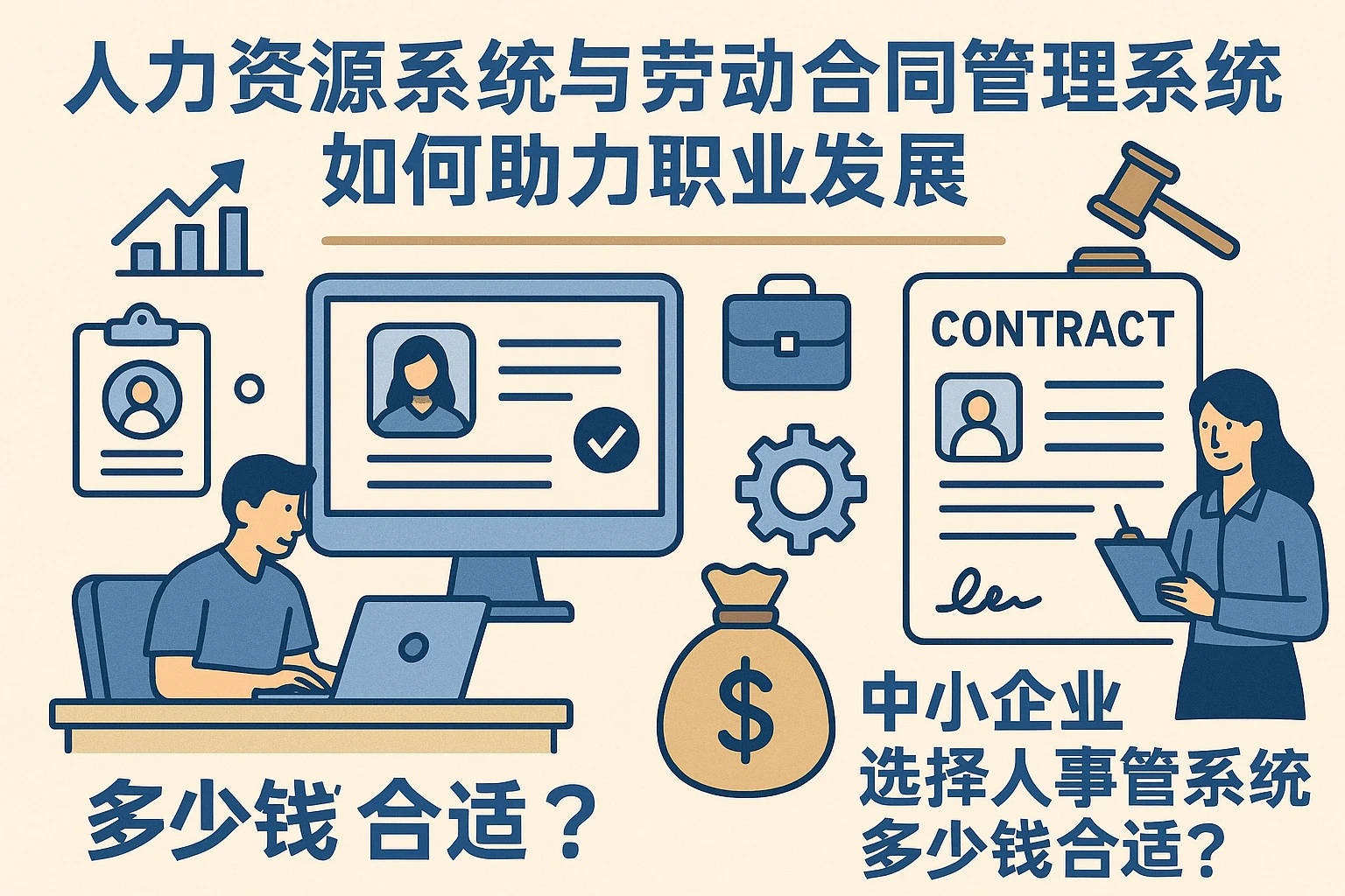人力资源系统与劳动合同管理系统如何助力职业发展——中小企业选择人事管理系统多少钱合适？