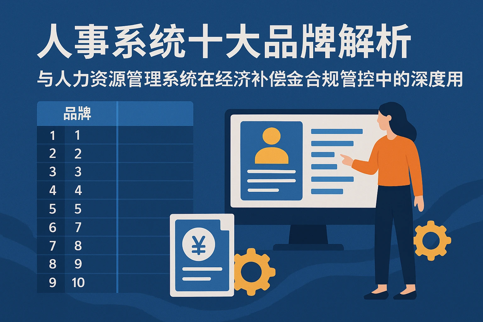 人事系统十大品牌解析与人力资源管理系统在经济补偿金合规管控中的深度应用