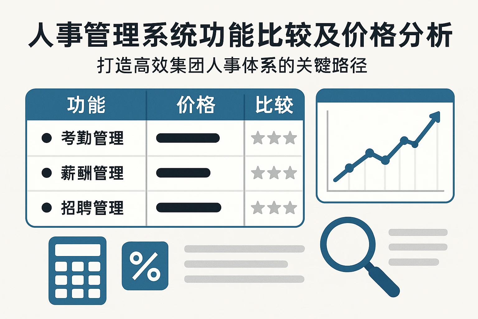 人事管理系统功能比较及价格分析——打造高效集团人事体系的关键路径