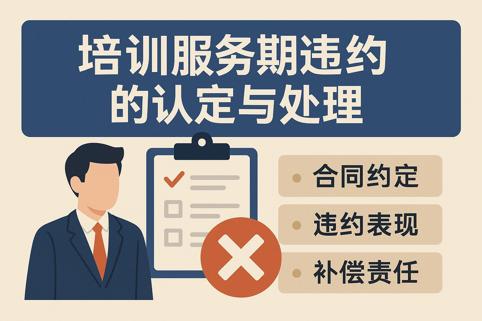 培训服务期违约的认定与处理