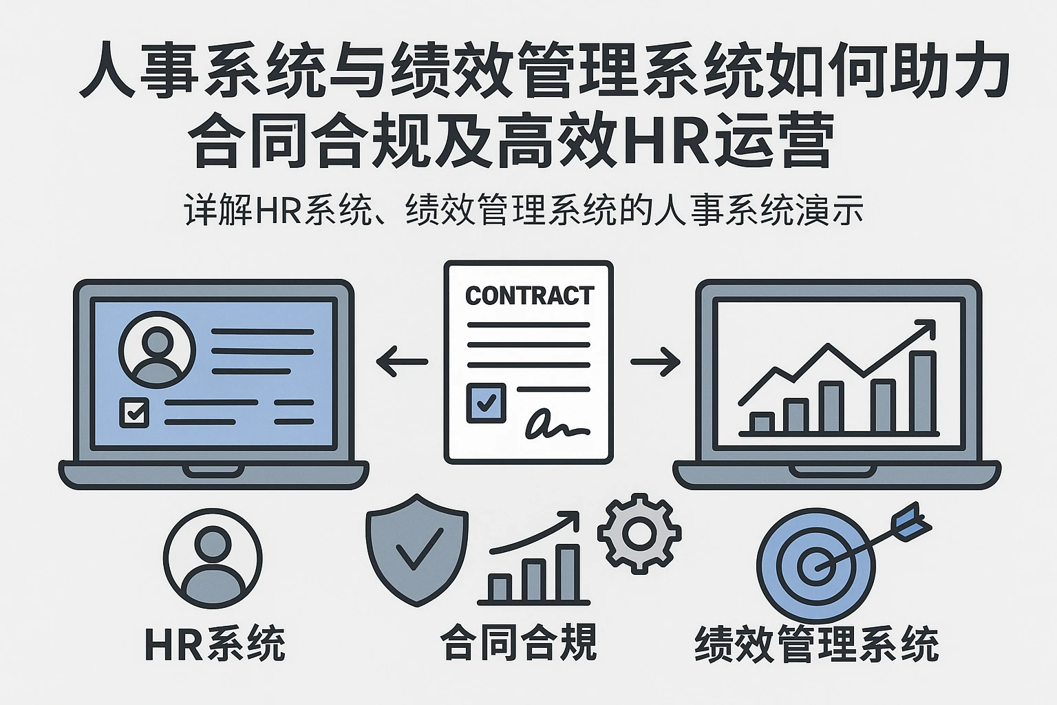 人事系统与绩效管理系统如何助力合同合规及高效HR运营——详解HR系统、绩效管理系统的人事系统演示