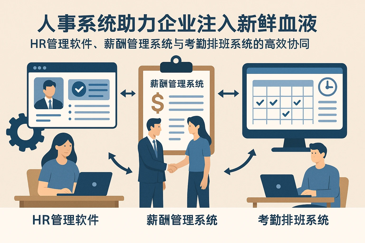 人事系统助力企业注入新鲜血液：HR管理软件、薪酬管理系统与考勤排班系统的高效协同
