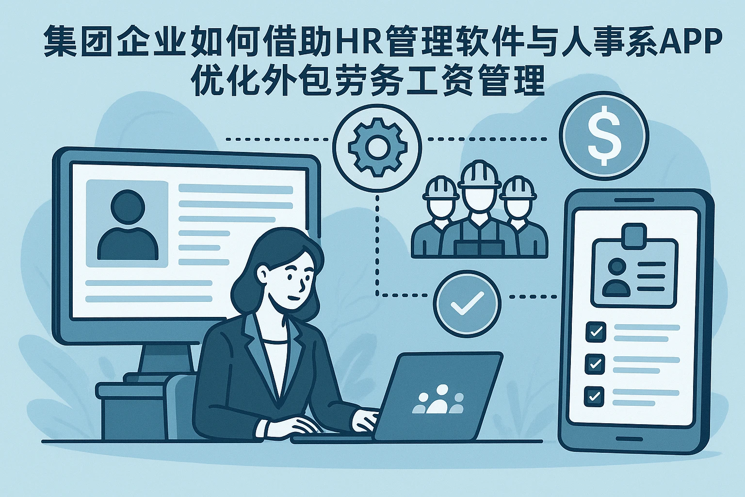 集团企业如何借助HR管理软件与人事系统APP优化外包劳务工资管理