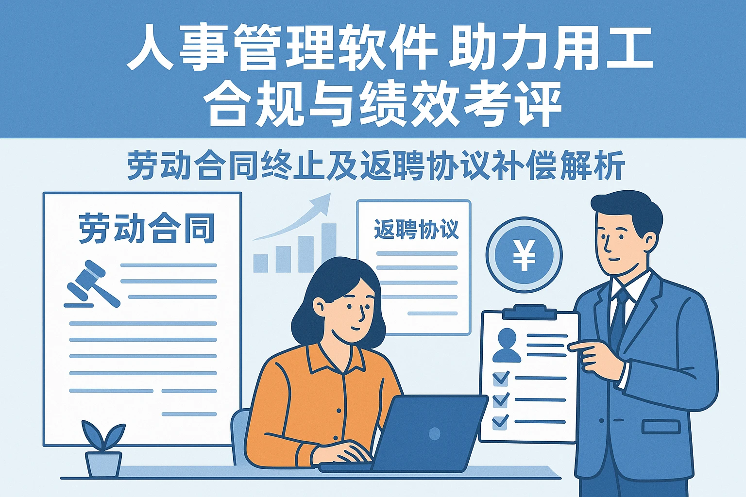 人事管理软件助力用工合规与绩效考评 —— 劳动合同终止及返聘协议补偿解析