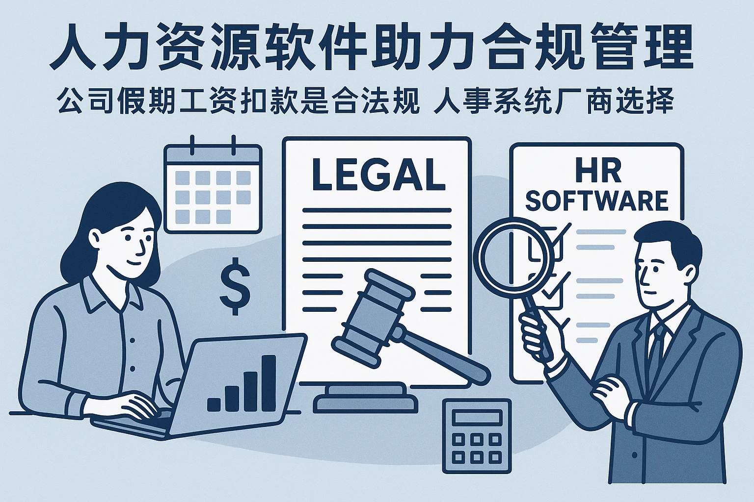 人力资源软件助力合规管理：公司假期工资扣款是否合法及人事系统厂商选择