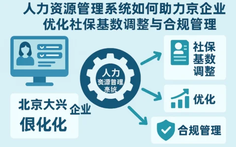 人力资源管理系统如何助力北京大兴企业优化社保基数调整与合规管理