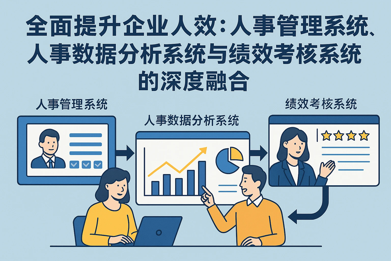 全面提升企业人效：人事管理系统、人事数据分析系统与绩效考核系统的深度融合