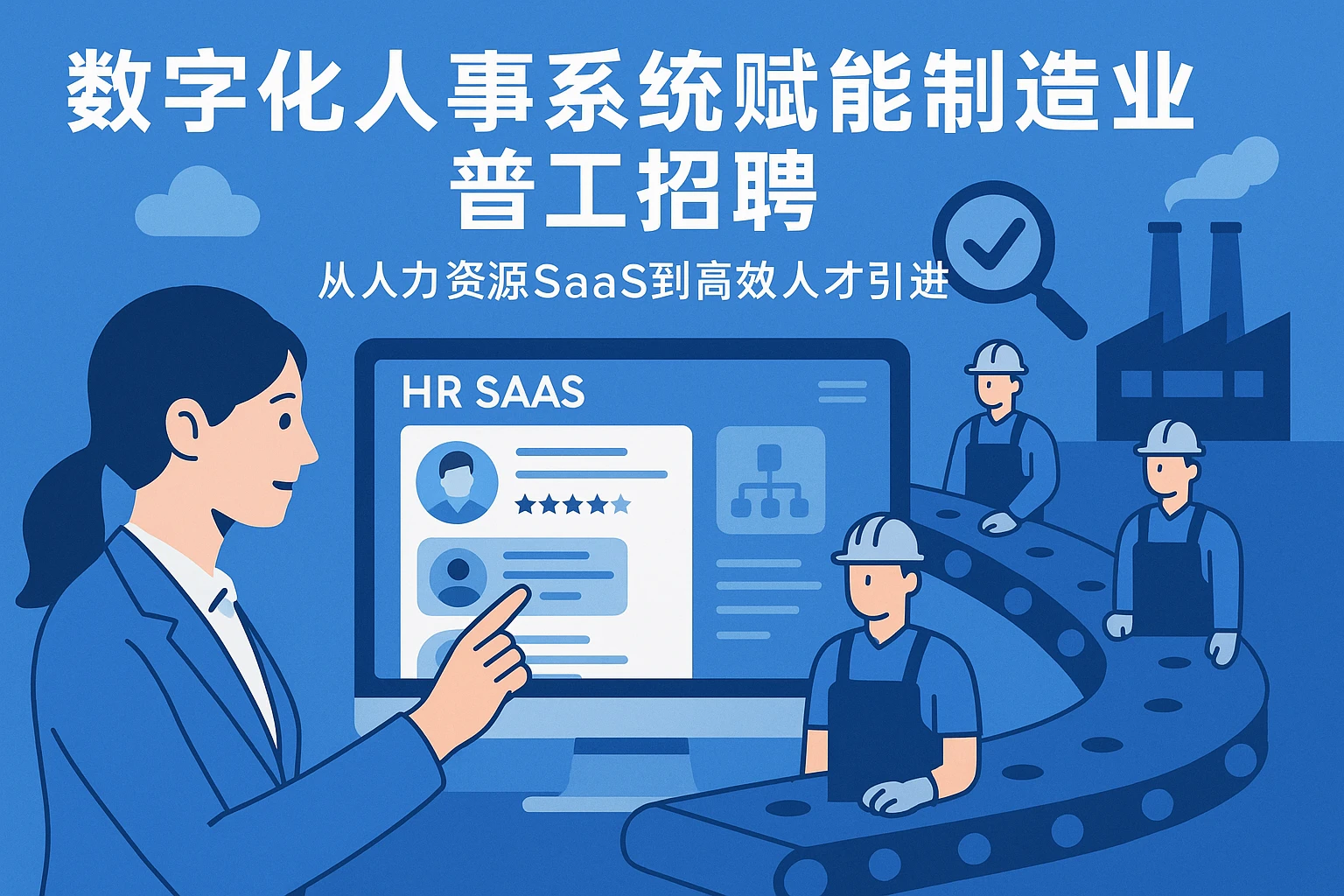 数字化人事系统赋能制造业普工招聘：从人力资源SaaS到高效人才引进