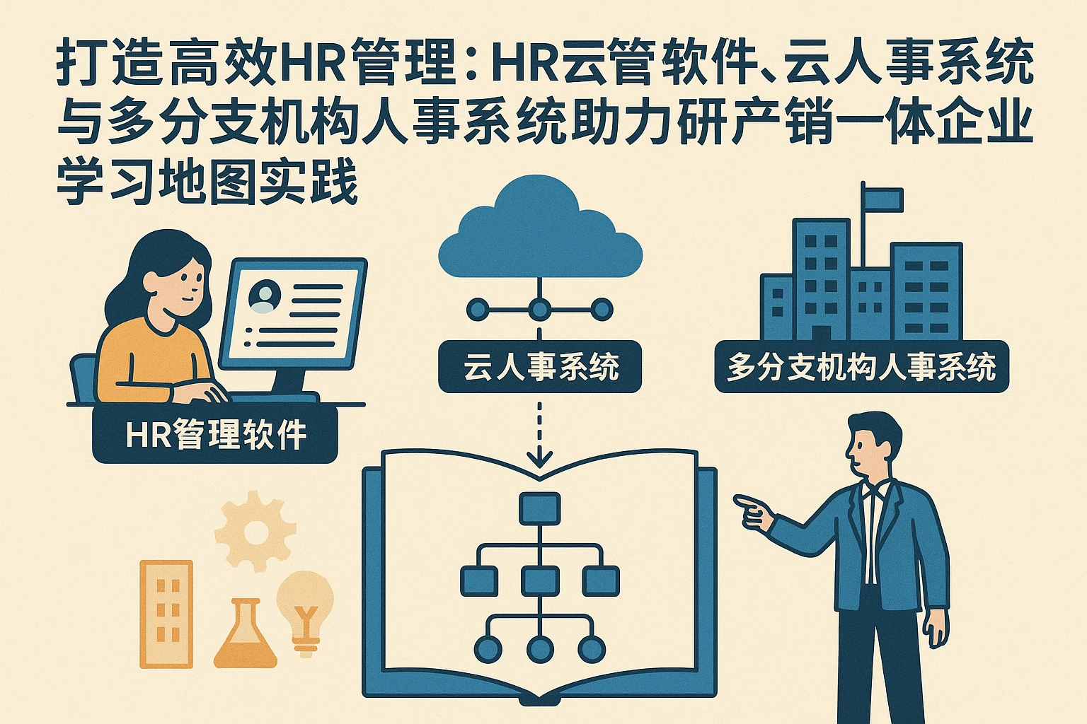 打造高效HR管理：HR管理软件、云人事系统与多分支机构人事系统助力研产销一体企业学习地图实践