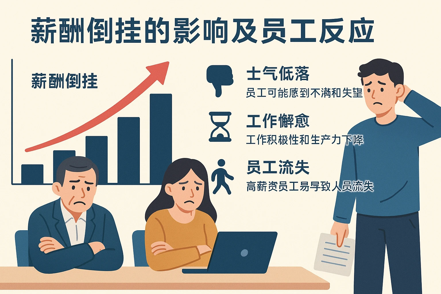 薪酬倒挂的影响及员工反应
