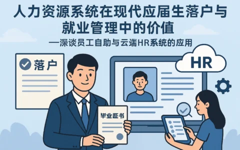 人力资源系统在现代应届生落户与就业管理中的价值——深谈员工自助与云端HR系统的应用