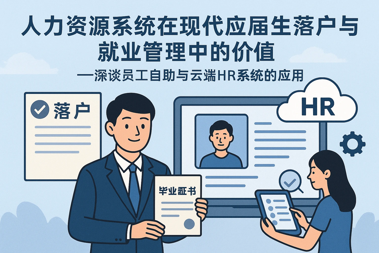 人力资源系统在现代应届生落户与就业管理中的价值——深谈员工自助与云端HR系统的应用