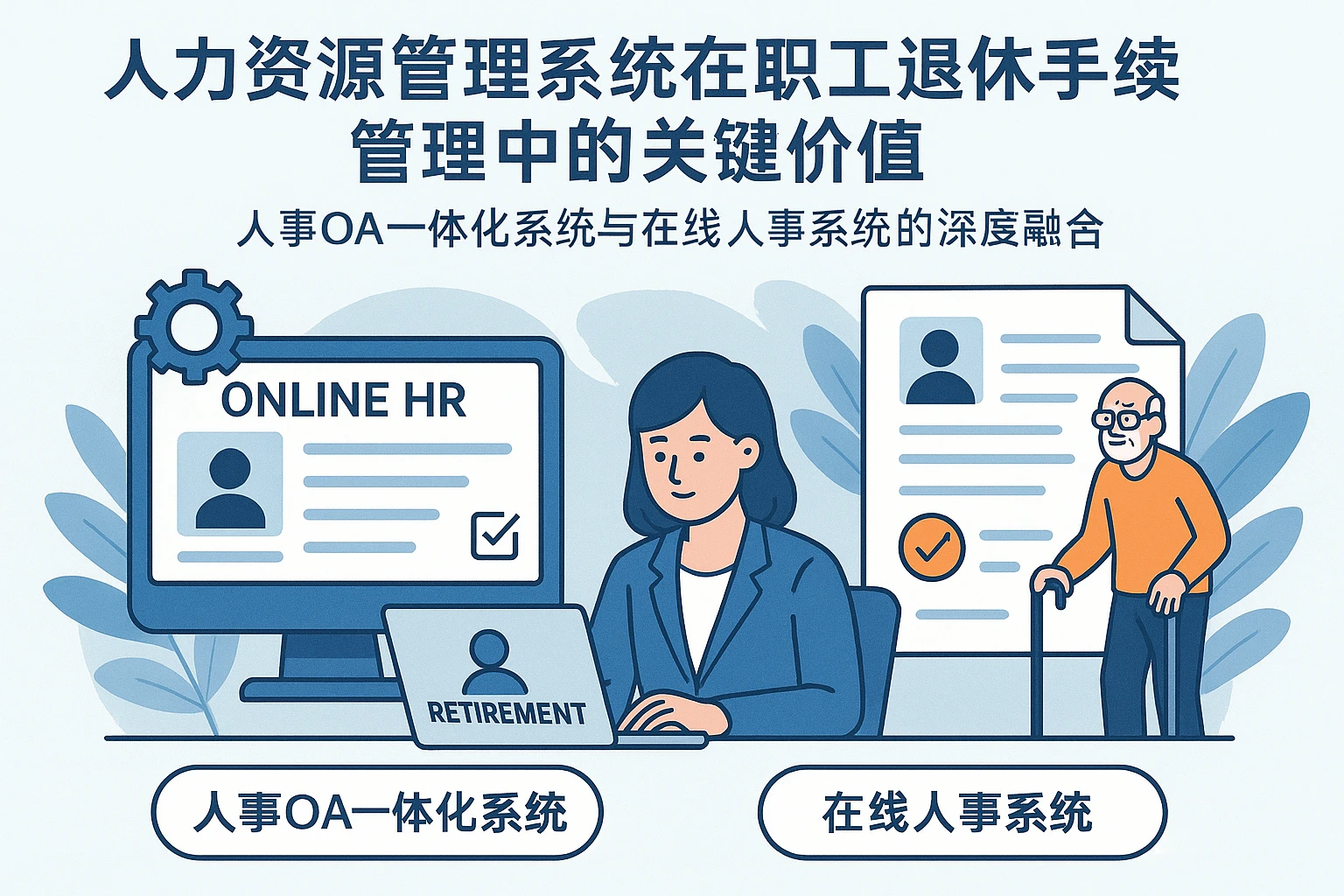 人力资源管理系统在职工退休手续管理中的关键价值——人事OA一体化系统与在线人事系统的深度融合
