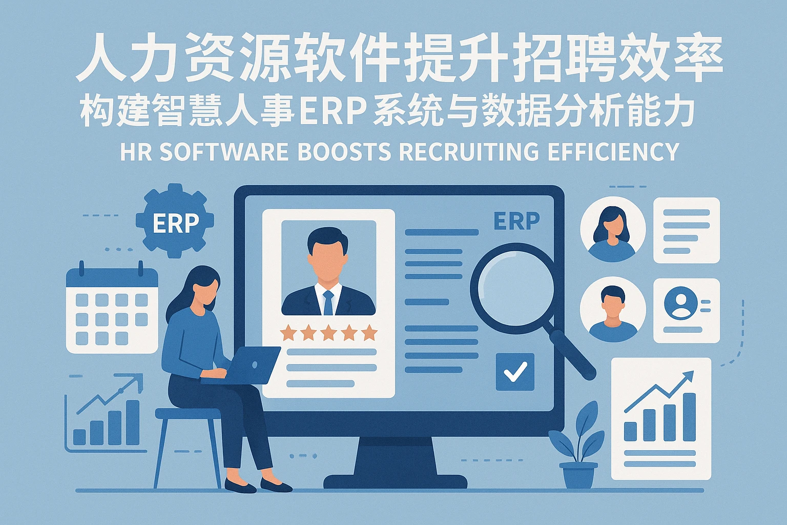 人力资源软件提升招聘效率——构建智慧人事ERP系统与数据分析能力