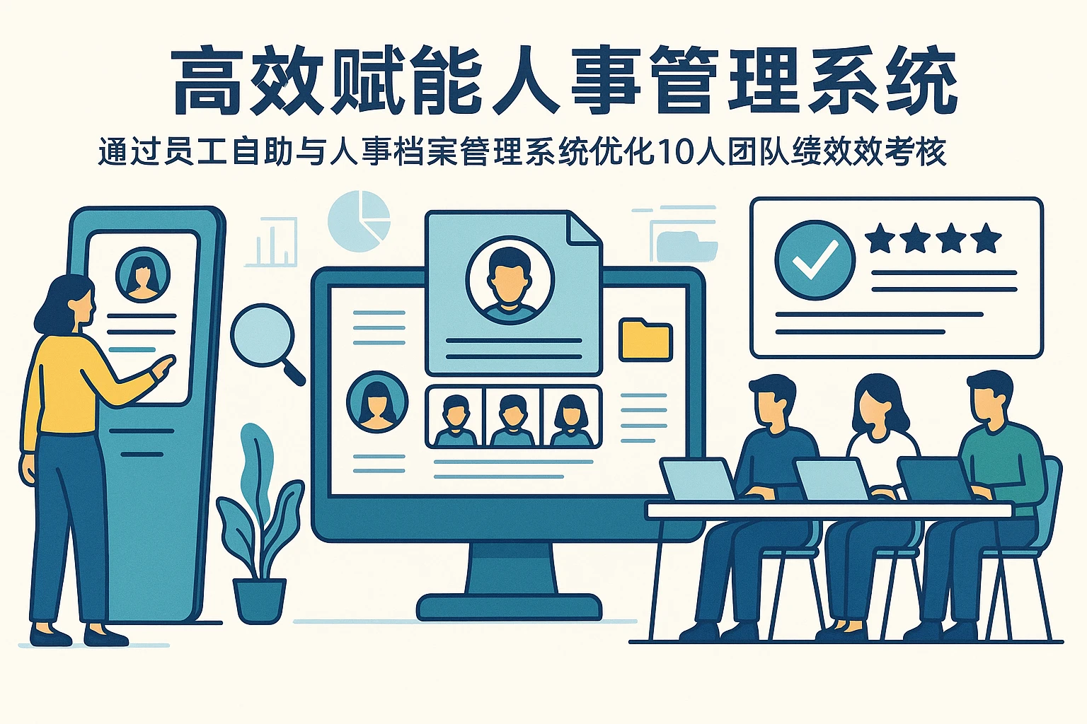 高效赋能人事管理系统：通过员工自助与人事档案管理系统优化10人团队绩效考核