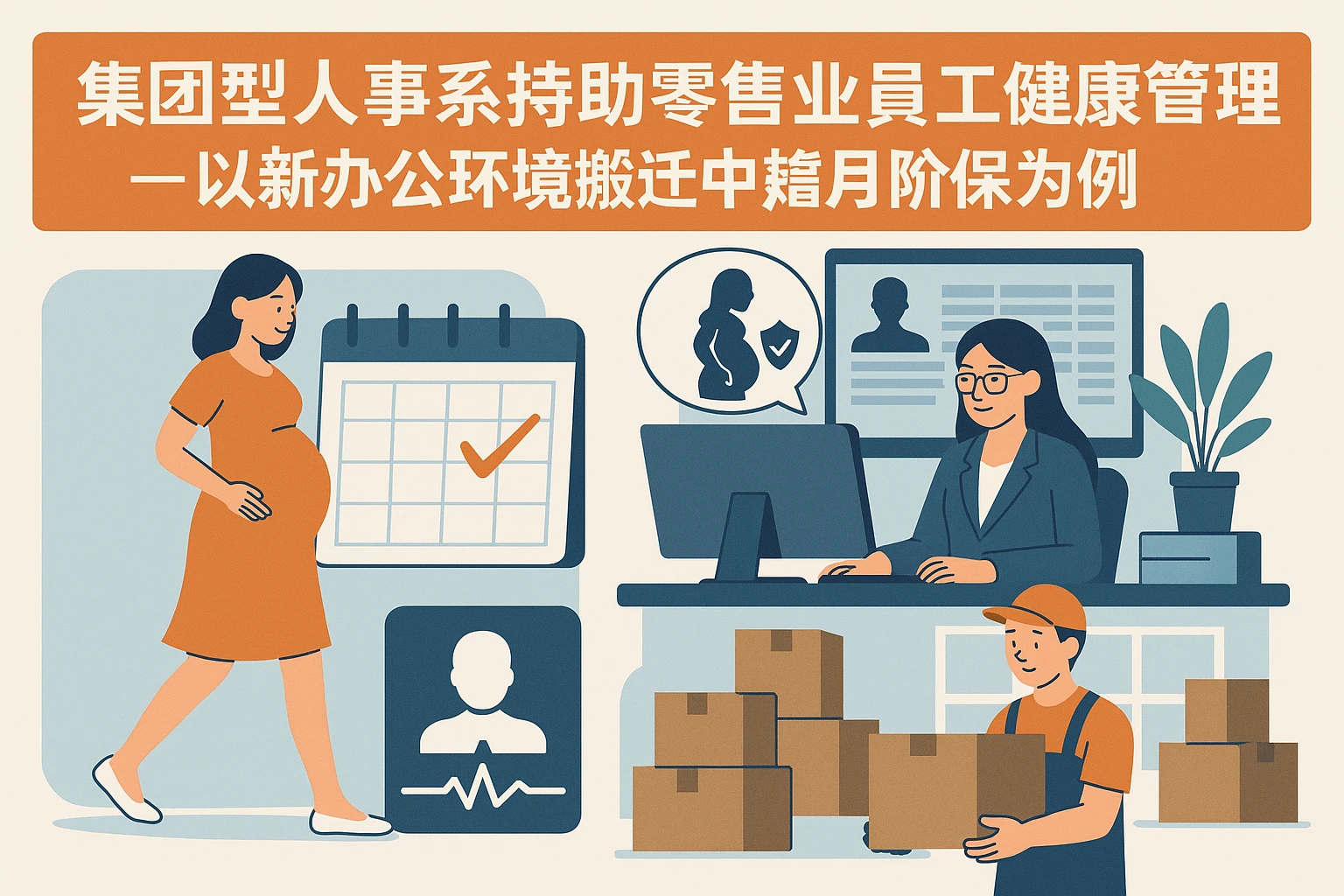 集团型人事系统助力零售业员工健康管理——以新办公环境搬迁中的孕期保护为例