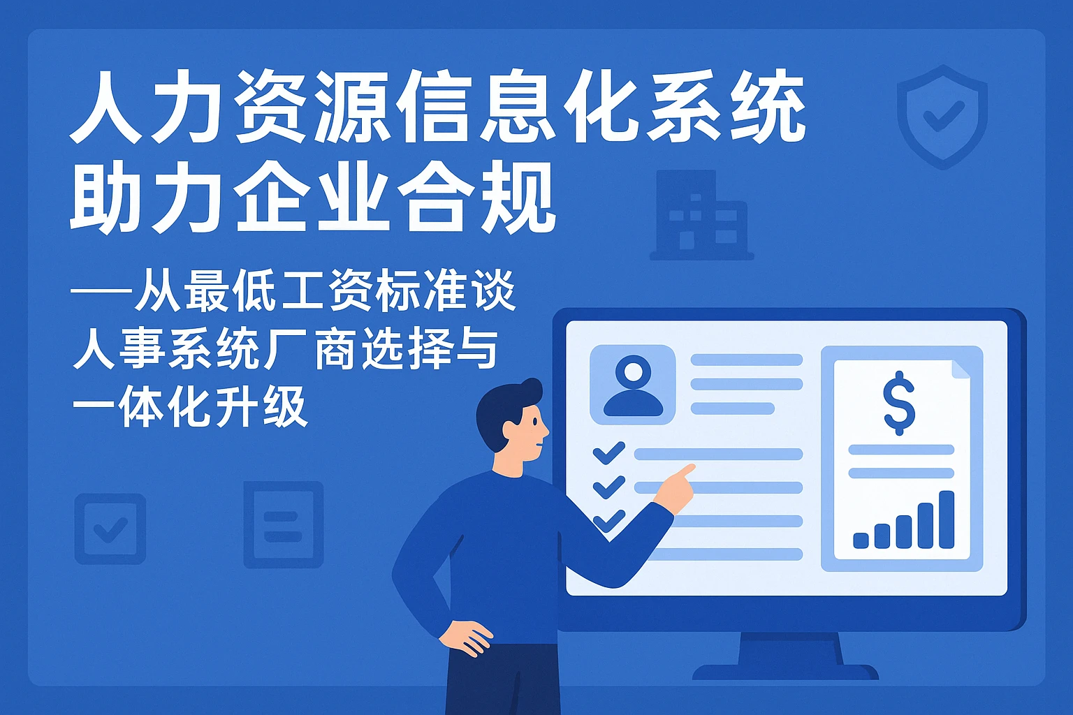 人力资源信息化系统助力企业合规——从最低工资标准谈人事系统厂商选择与一体化升级