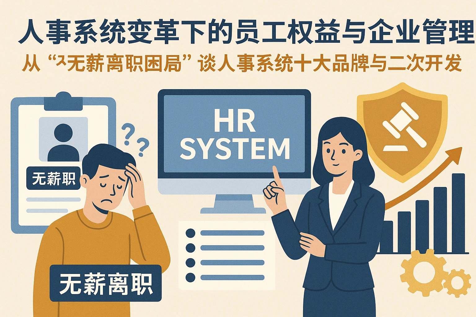 人事系统变革下的员工权益与企业管理：从“无薪离职困局”谈人事系统十大品牌与二次开发