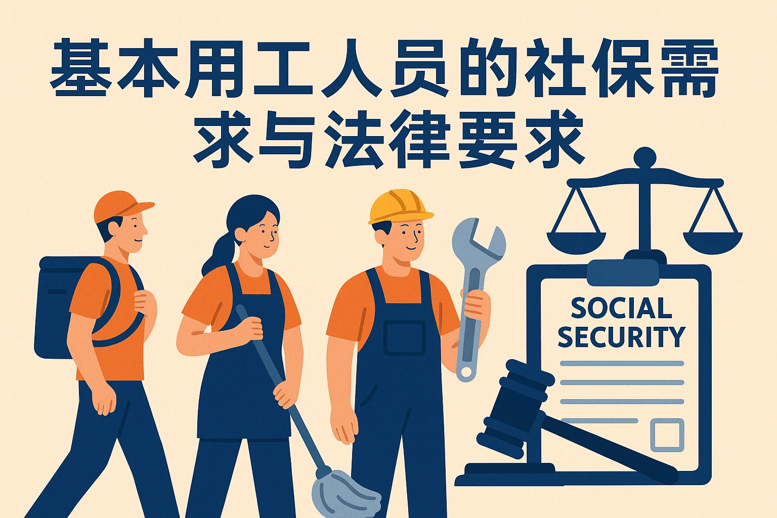 基本用工人员的社保需求与法律要求