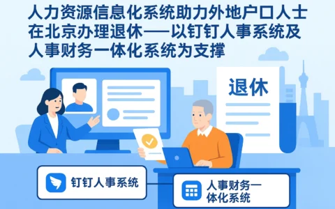 人力资源信息化系统助力外地户口人士在北京办理退休——以钉钉人事系统及人事财务一体化系统为支撑