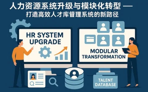 人力资源系统升级与模块化转型 —— 打造高效人才库管理系统的新路径