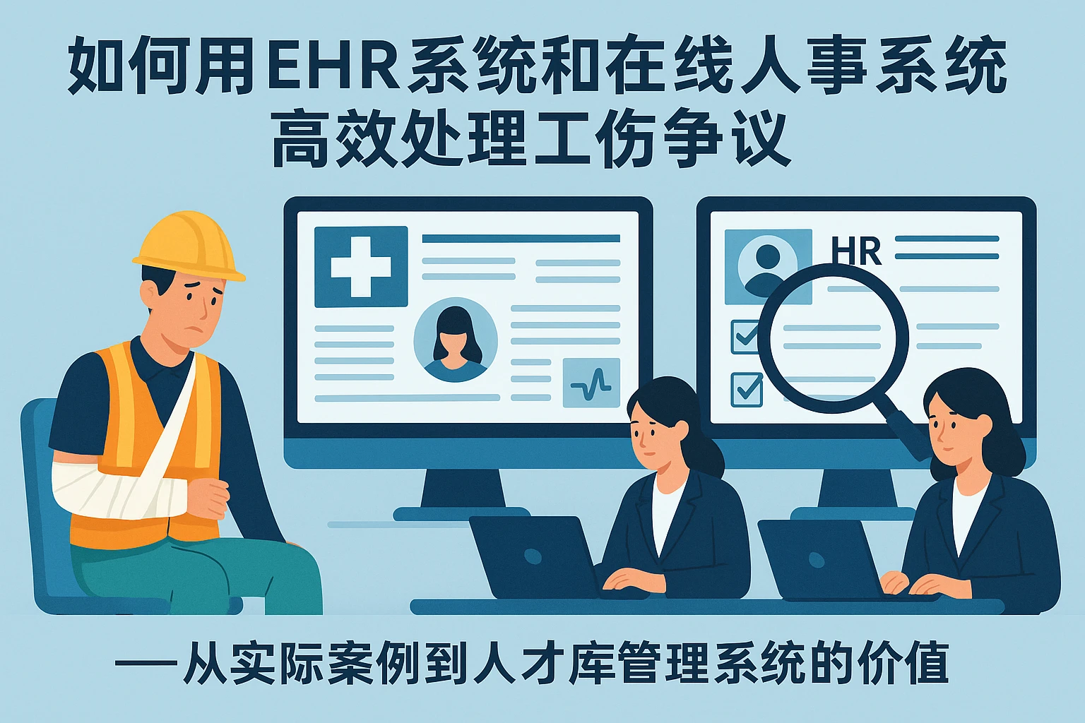 如何用EHR系统和在线人事系统高效处理工伤争议——从实际案例到人才库管理系统的价值
