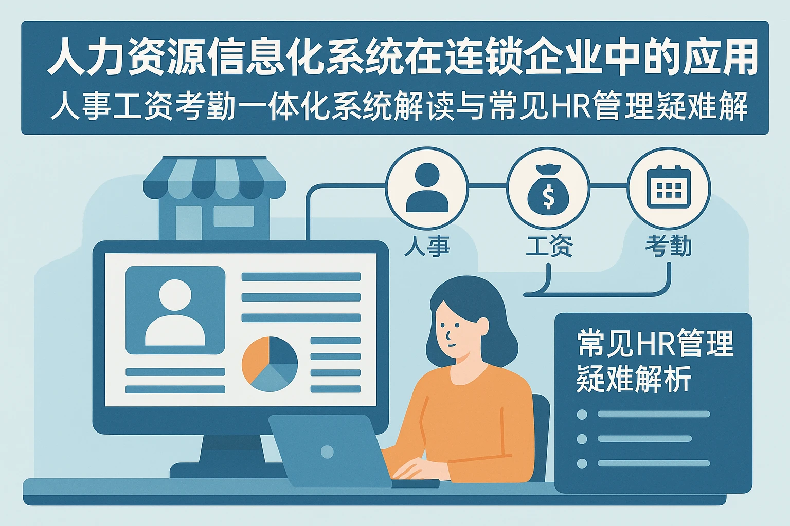 人力资源信息化系统在连锁企业中的应用：人事工资考勤一体化系统解读与常见HR管理疑难解析