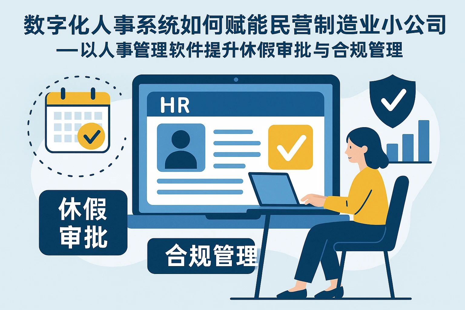 数字化人事系统如何赋能民营制造业小公司——以人事管理软件提升休假审批与合规管理