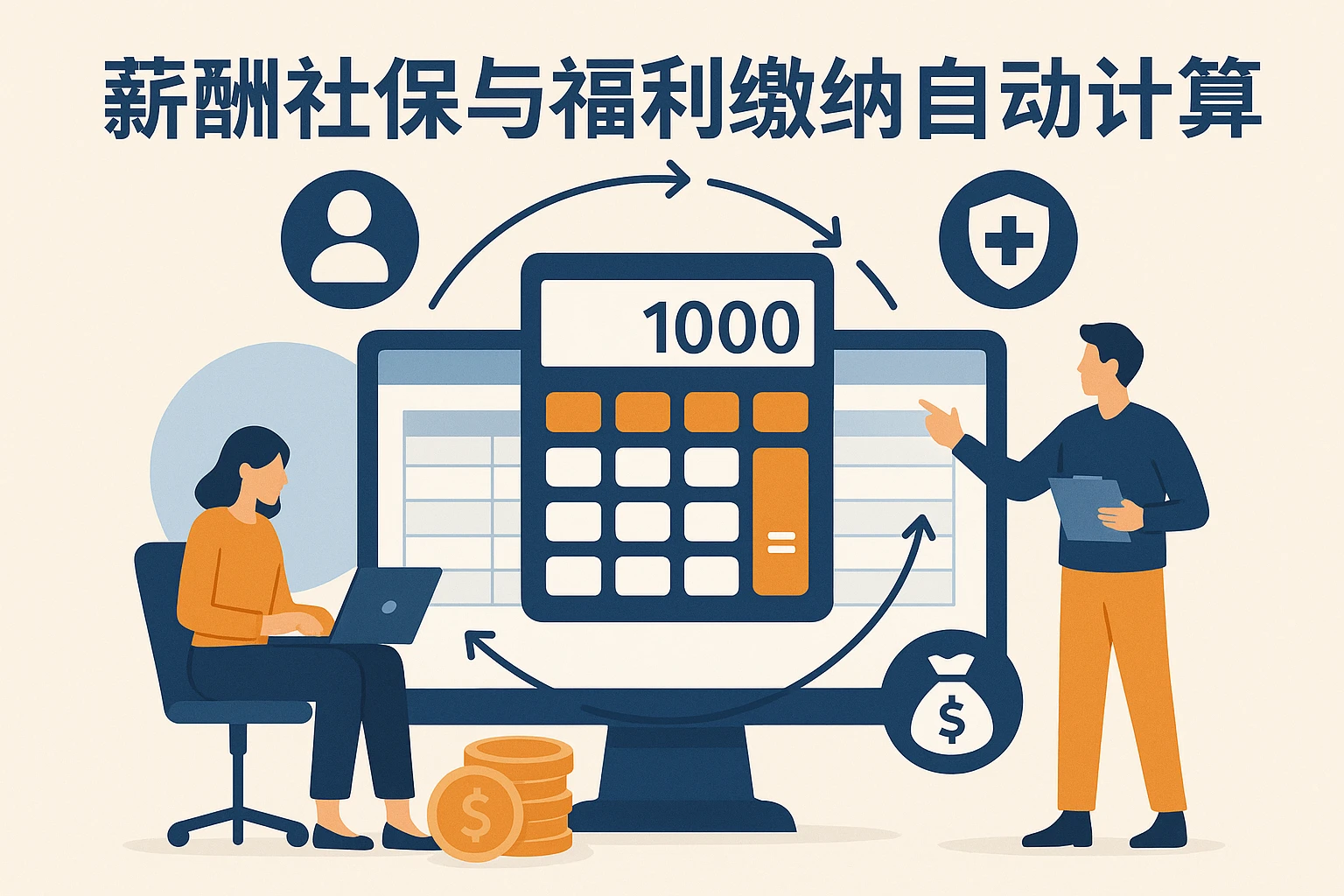 薪酬社保与福利缴纳自动计算